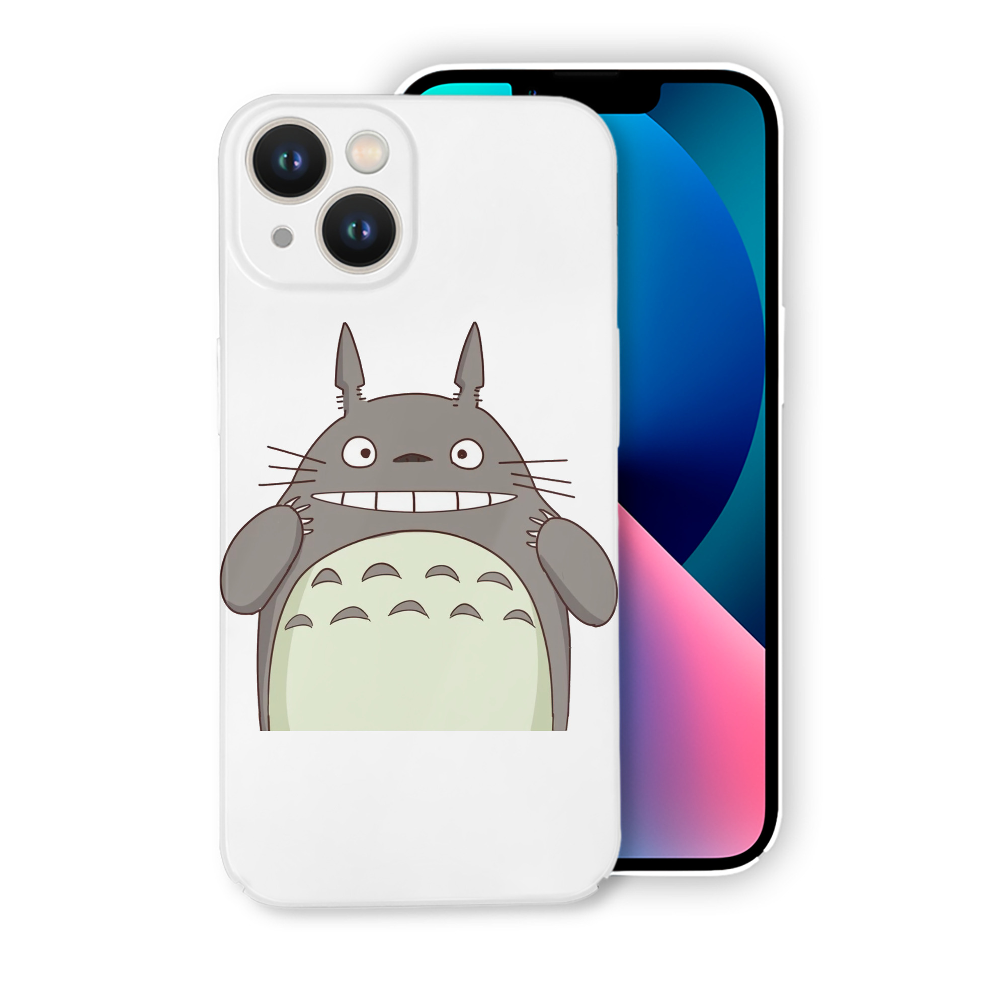 （画像用） となりのトトロ 草壁メイ 草壁サツキ My Neighbor Totoro Satsuki Kusakabe Mei Kusakabe 【iPhone 14シリーズ対応】ハードケース